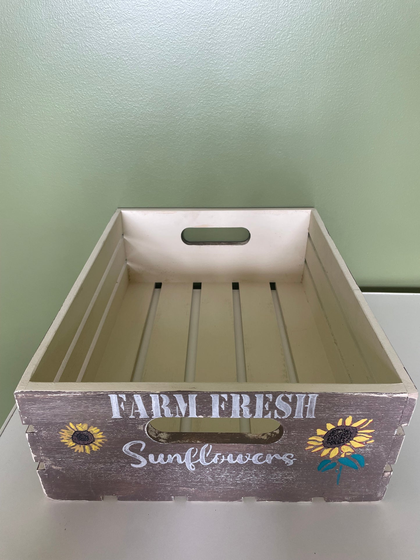 Sunflower Crate
