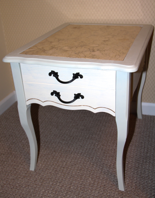 Two toned end table