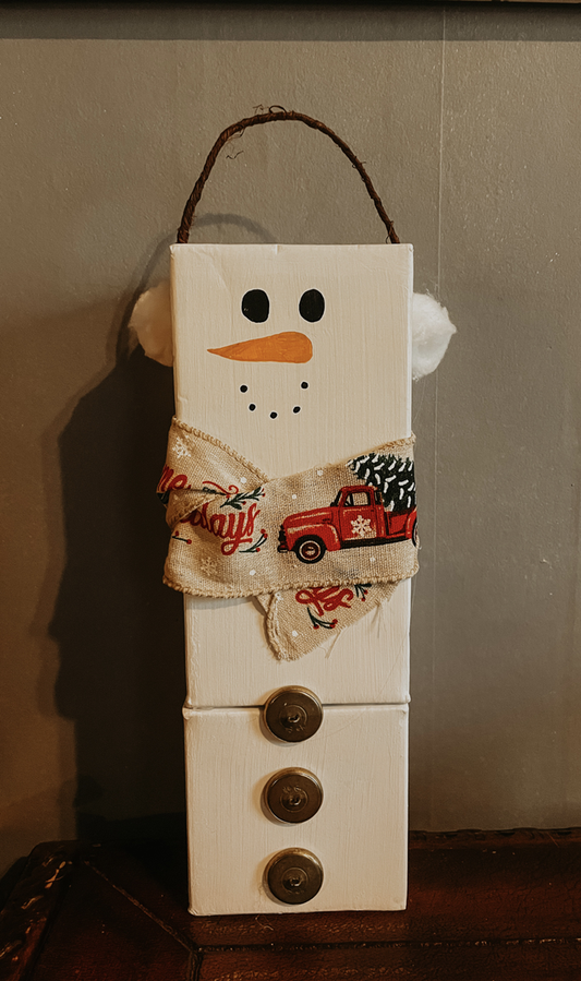 Block snowman