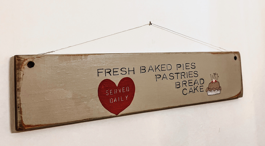 Baked goods sign