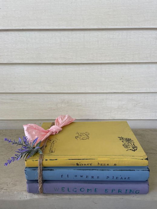 Spring book stack